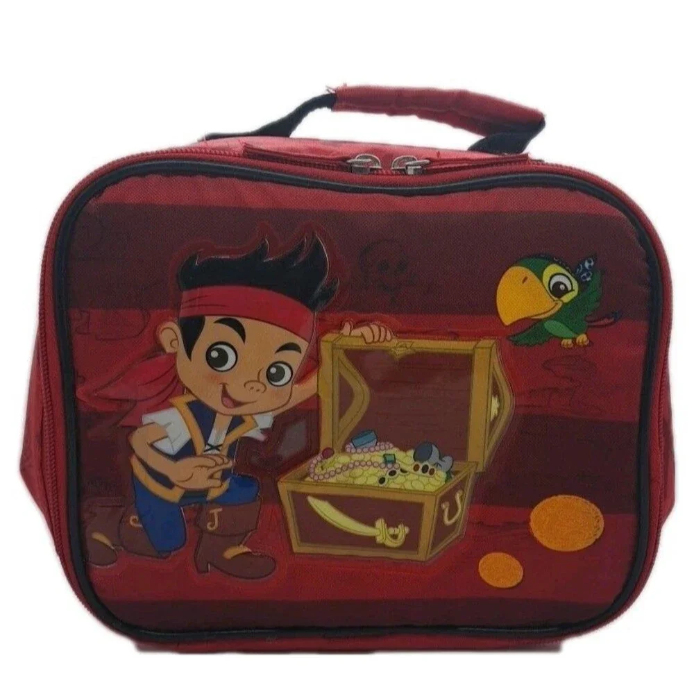 Jake Never Land Pirates Insulated Lunch Box 9x8x4 EUC Kids Polyester